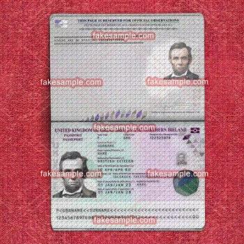 Philippines Passport Fake Template